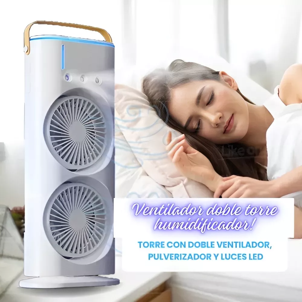Portable Light Humidifier Double-Ended Spray Fan